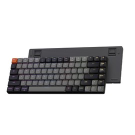 Keychron K3 Version 3 QMK Low Profile Mechanical Keyboard Wireless, 84 Keys Programmable Bluetooth 5.2/Wired Connection, Shine-Through Keycaps RGB Backlit Compatible with Mac Windows Linux