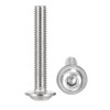 sourcing map Flanged Button Head Socket Cap Screws, M6*40mm Hex