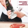Himalayan Chef Pink Salt and Black Pepper Grinder with Stainless