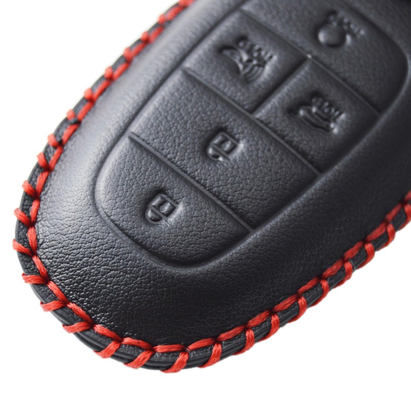 Leather Key Cover for Hyundai Tucson Tuscon Santa Fe Palisade