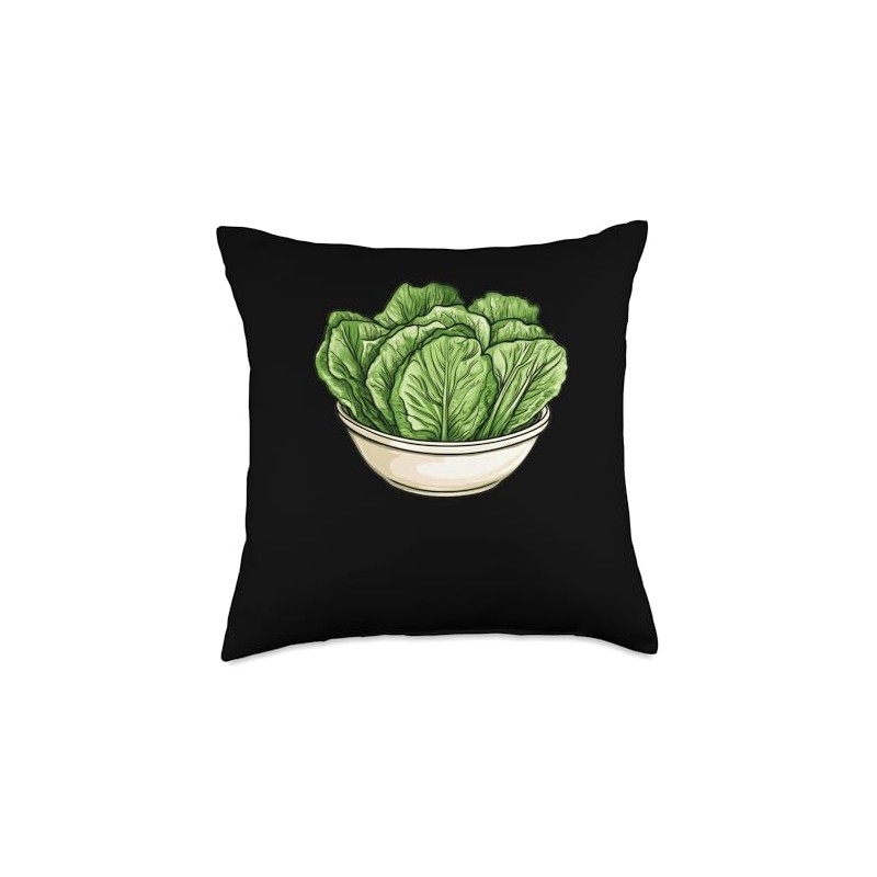 Romaine Lettuce In A Bowl Throw Pillow