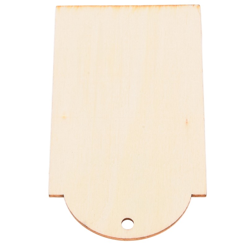 50pcs Wood Pieces DIY Natural Rustic Unfinished Wood with Hemp
