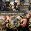 EmWoot 2PCS Ukraine Flag Patch Embroidered Morale Patch Military Tactical