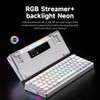 abucow 60% Mechanical Gaming Keyboard Brown Switch Wired Compact Keyboard