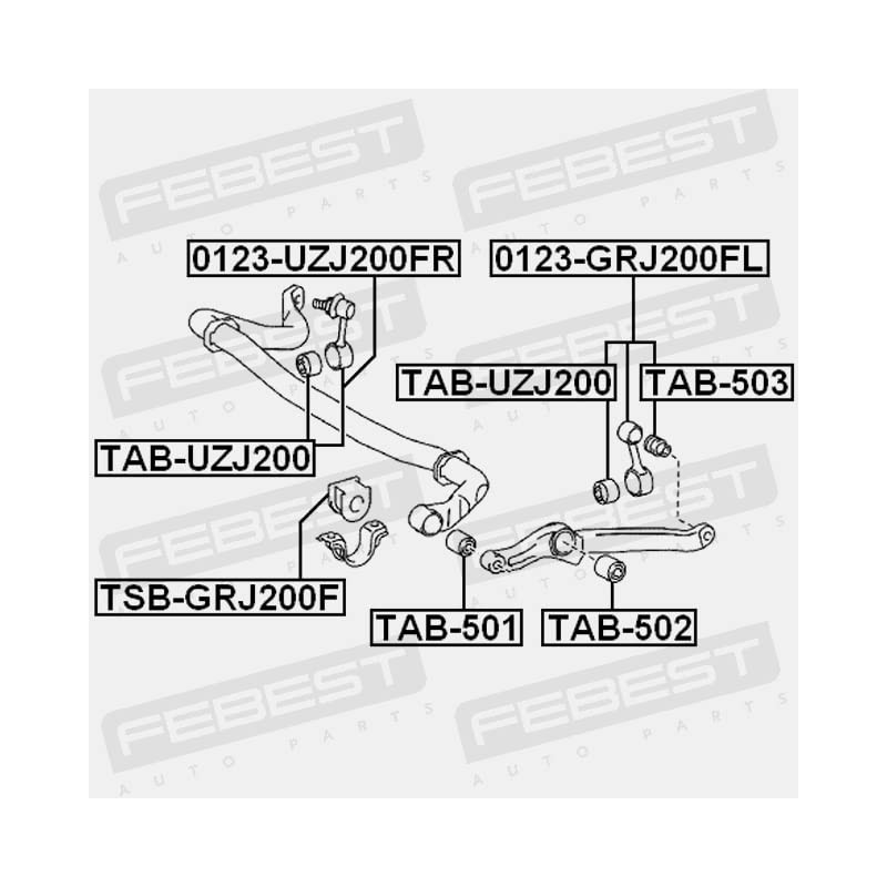 FEBEST TAB-501 Radaufhängungen