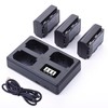 3-Pack NP-FZ100 Battery with Triple Slot LCD Charger for Sony