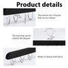 2 Pcs Natural Wooden Belt Hanger with 14 Rotatable Hooks