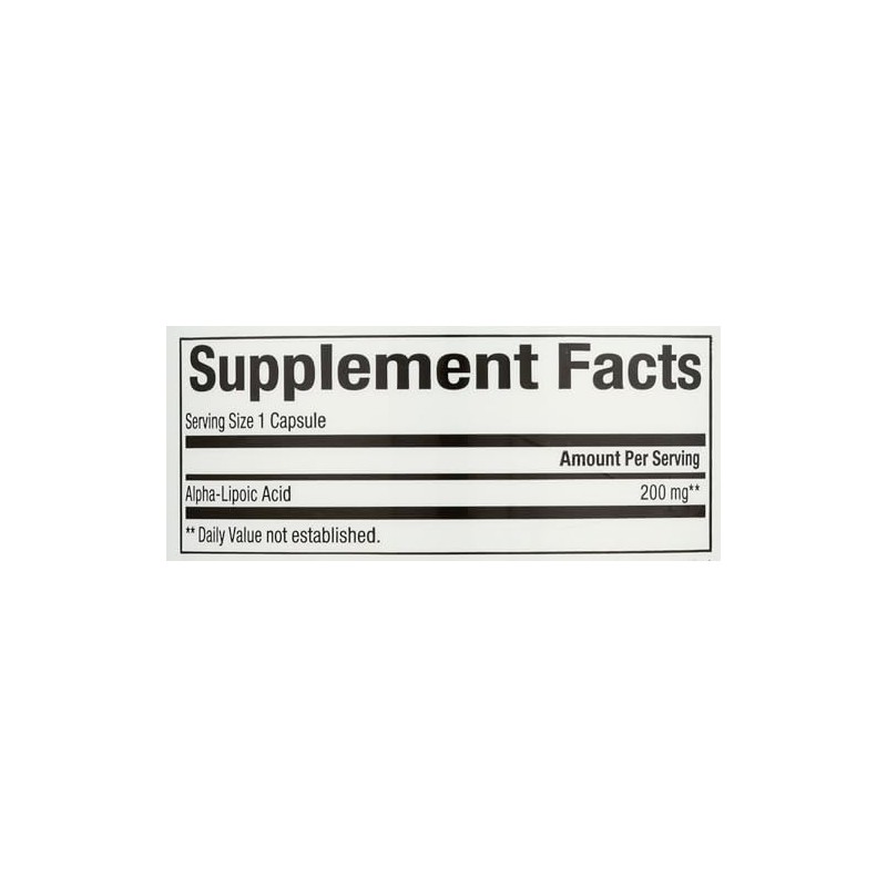 Natural Factors Ácido alfa-lipoico 200mg Cápsulas, 120 unidades