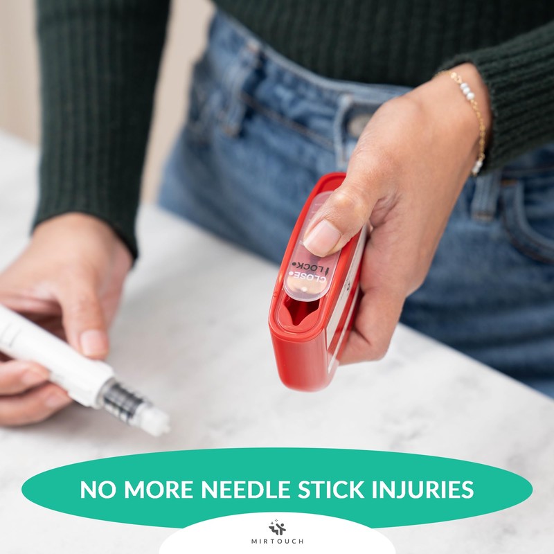 Pocket Travel Sharps Disposal Container - 80ml Pen Needle Container