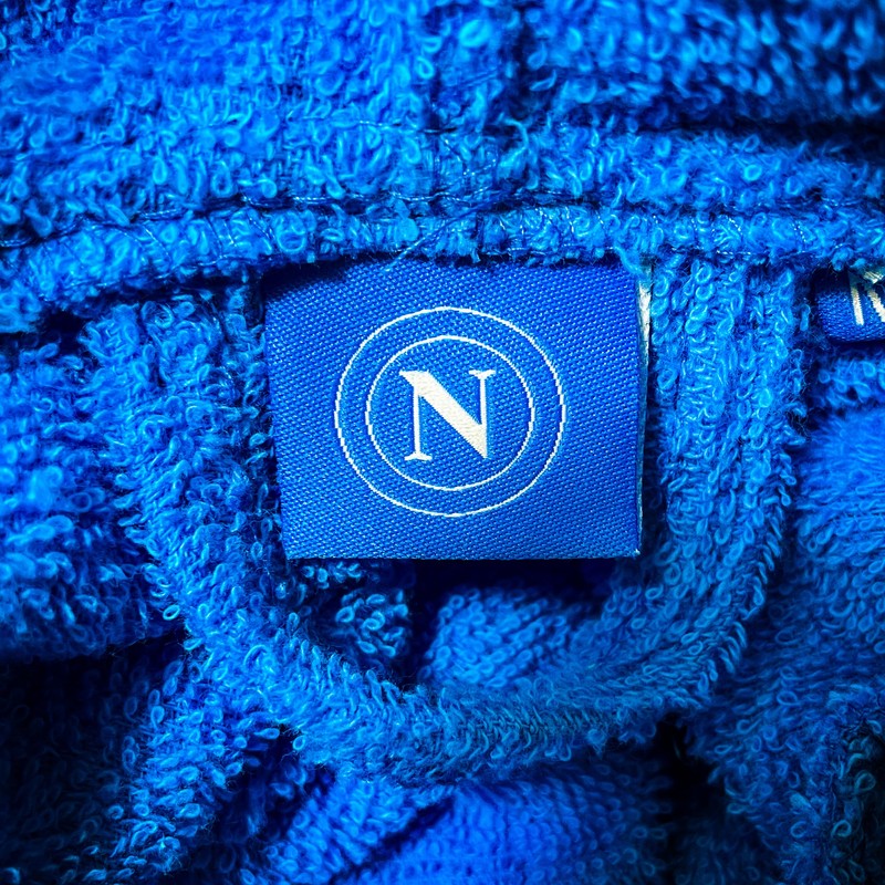 hermet SSC Napoli, Accappatoio In Microspugna Bambino Con Cappuccio, 100%