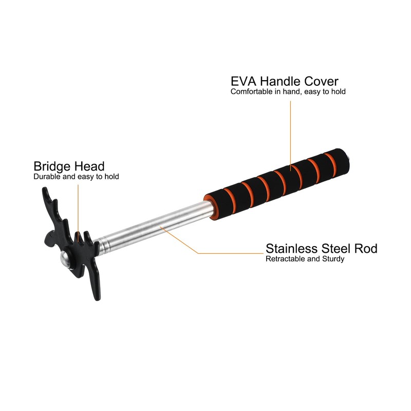 PATIKIL Telescopic Billiard Cue Stick Bridge Pool Cue Accessory with