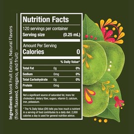 Líquido edulcorante de fruta de monje – Extracto de fruta de monje – Sin eritritol, cero calorías y azúcares, sin agua añadida, apto para dieta cetogénica, diseñado para los amantes del té