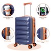 YANQIAO 20” Suitcase Set 10 Pcs, Airline Certified Luggage, Carry-on