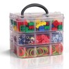 Kurtzy 3 Tier Clear Transparent Plastic Stackable Storage Box -