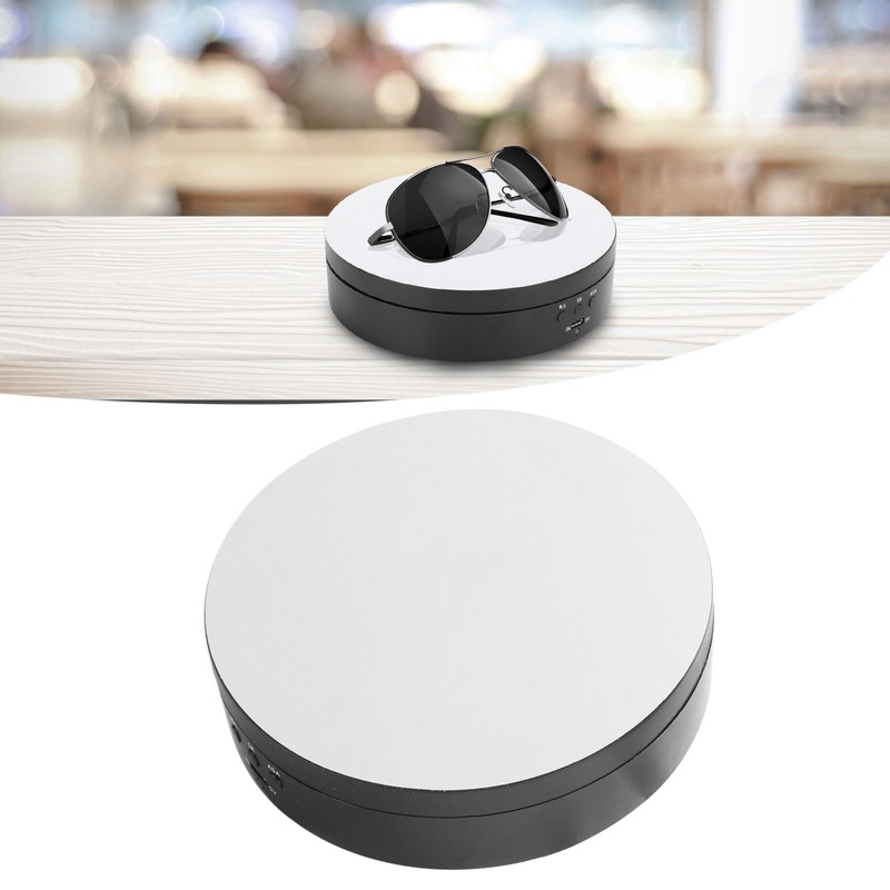 3 Speeds Electric Rotating Display Stand 360 Degree Turntable Jewelry