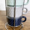 Sheffield Home Polka Dot Demitasse Espresso Cup Set of 4