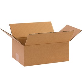 Partners Brand P1074 Corrugated Boxes, 10"L x 7"W x 4"H, Kraft (Pack of 25)