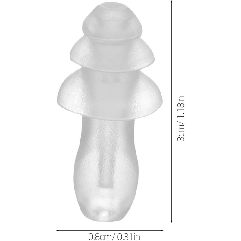 30 Pares Tapones Oídos Natación de Silicona Impermeables