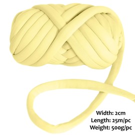 Arm Knitting Wool 500 g for Hand Knitting Chunky XXL Wool Yarn Tube Yarn Crochet Wool Tube Yarn for Crochet for Deck Chunky Knit Soft Wool Yarn Pet Bed Sofa Roving Yarn (Fan)