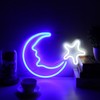 LED Neon Lamp USB Moon Star Pattern Sign Light Home
