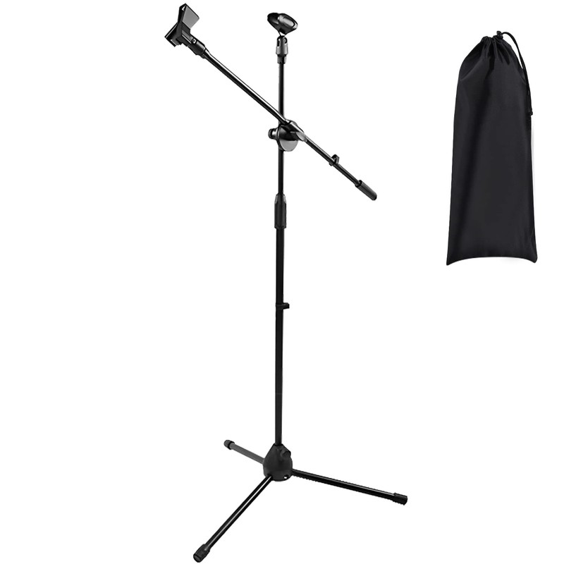 Soporte y Pedestal Para Micrófono,Altura Ajustable Plegable | con Bolsa