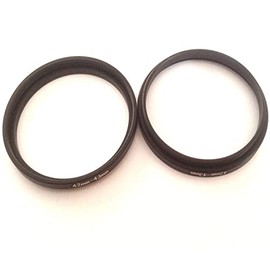 2x Size 42-43mm Digital Camera Lens Step Up Rings Connector Adapter 42mm To 43mm Filter Conversion Connect-ing Screws Focus Photo Film Attachment Fix-Ing Video Photography Parts Accessories
