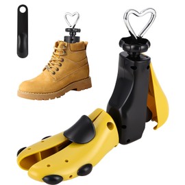 Fiabgum Schuhdehner Shoe Stretcher Men's and Women's Shoe Stretcher 4-Way Shoe Stretcher for Wide Shoe Stretcher Adjustable Length and Width 35-42, yellow, 35-42