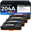 204A Toner Cartridge Set 4-Pack High Yield Replacement for HP