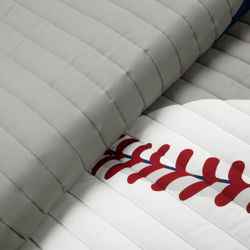 Lush Decor Baseball Game Reversible Oversized Kids 5 Piece Quilt