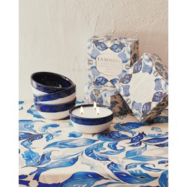 La Veranera Candle Soft Floral - Premium Clearance Fragrance with Bergamot and Jasmine Scents & Earthy Notes - Scented Candles Clearance with 3 Cotton Wicks for Soothing Atmosphere - La Mamma