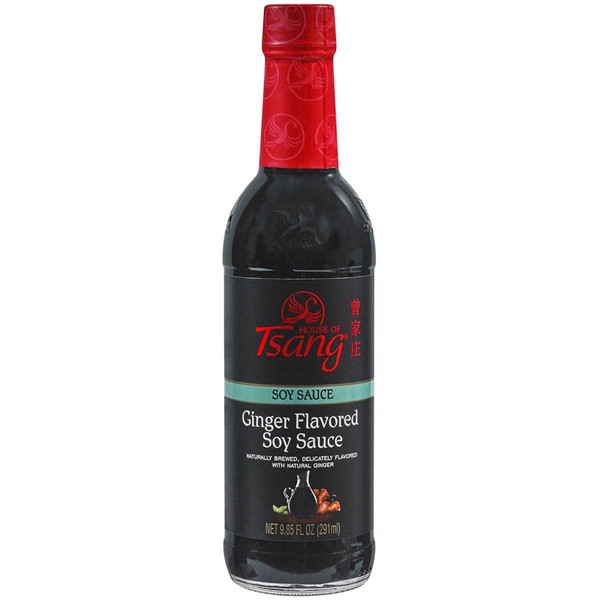 House of Tsang Soy Sauce, Ginger Flavored, 10 Ounce (Pack