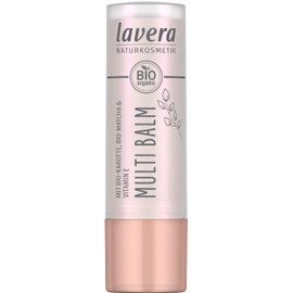 lavera Multi Balm Sunset Red 01 - for eyes, lips or cheeks - intense colour - fresh glow - melt-in texture - effortless blending - vegan - natural cosmetics - 4.9 g