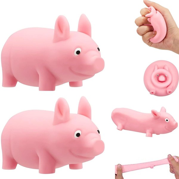 Pig Stress Toy, Pack of 2, Pig Squeeze Toy, Creative