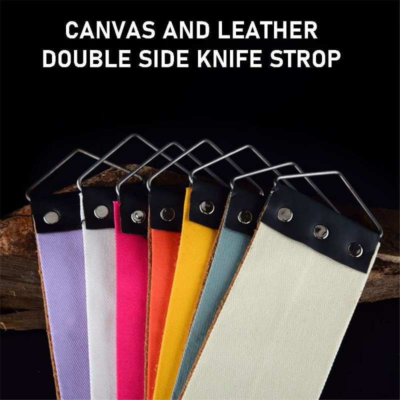 TorSor 2 Pack Straight Razor Strop Sharpener Strap Sharpening Strops