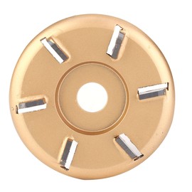 6T Golden Wood Carving Disc Engraving Blade Woodworking Milling Cutter for Angle Grinder