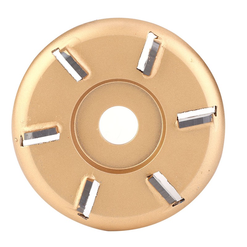6T Golden Wood Carving Disc Engraving Blade Woodworking Milling Cutter