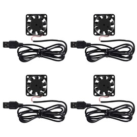 4 Pack USB Brushless Cooling Fan 40mm High Performance DC 5V Speed 4200 RPM for Small Appliances Series Replacement For Desktop