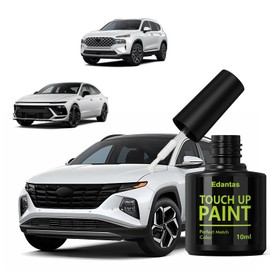 Edantas W6H Serenity White Touch Up Paint for Hyundai Cars, Professional Auto Touch-up Paint Scratch Repair Kit, Automotive Paints Exact Match Compatible with Tucson/Elantra/Santa Fe/Sonata
