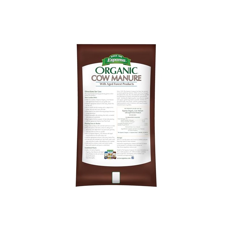 Espoma Organic Cow Manure Compost Blend - 1 Cubic Foot