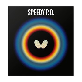 Butterfly 00260 Speedy PO Table Tennis Rubber, Table Soft, High Elasticity, Speed, Red, Extra Thick