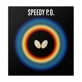 Butterfly 00260 Speedy PO Table Tennis Rubber, Table Soft, High Elasticity, Speed, Red, Extra Thick