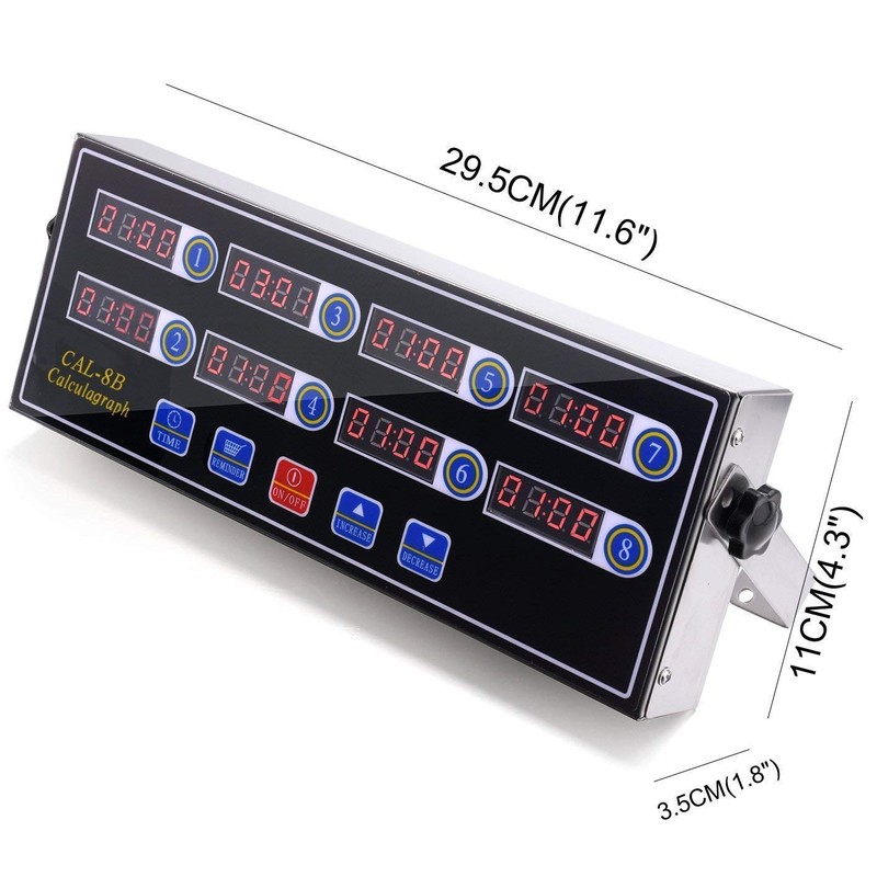 Li Bai Commercial 8 Channels Kitchen Timer Restaurant Cooking Timers