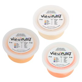 Val-u-Putty Exercise Putty - Pear, Peach, Orange - 3 oz Each - Bundle