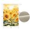 Sunny Days Sunshine Garden Flag, Sunflower Butterfly Summer Theme, Burlap