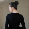 AYNKH Hair Bun, Donut Style, Artificial Round Wig for Ballet