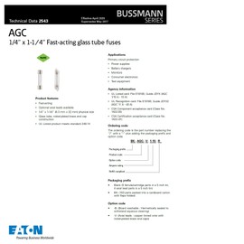 Bussmann AGC-5 Fuse 5A 250V Buss AGC5 (Pack of 5)