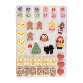 Günthart 10 x Witch House Gingerbread House Sugar Decoration for Gingerbread Houses Pack of 10 (1 x 640 g)