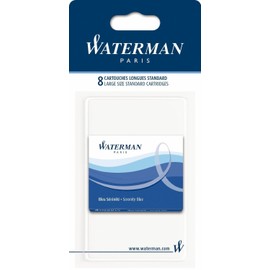 Waterman Set of 8 Long Cartridges Blue