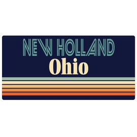New Holland Ohio 5 x 2.5-Inch Vinyl Decal Sticker Retro Design