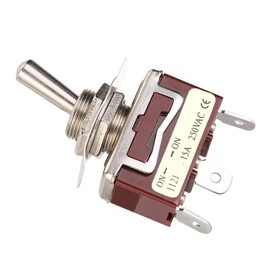 Garosa Pack of 5 Toggle Switches 12 mm 3-Pin 2-Position Industrial Electrical Controls 15A 250V